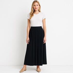 🖤 NYCC New York Clothing Co. Black Pleated Maxi Skirt,Size M